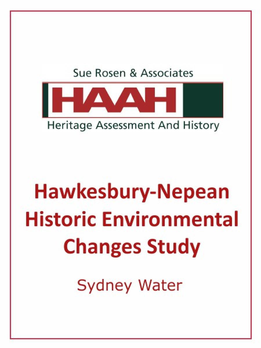 Hawkesbury-Nepean Historic Enviromental Changes Study Oral History Transcripts Complete