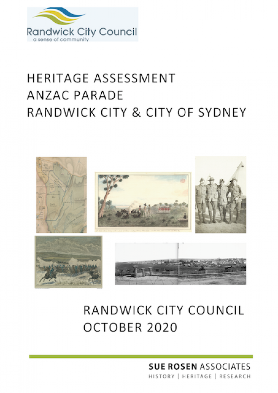 Anzac Parade Heritage Assessment